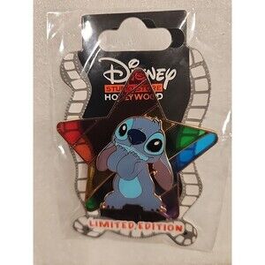 Disney Pin Stitch‎ Rainbow Star Stained Glass DSSH LE 400 2021 142923